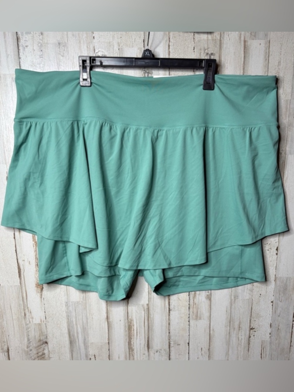 Old Navy Womens Extra High-Waisted PowerSoft Pleated Sage  Skort Plus Size 4X